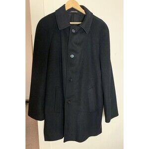 Mario Valente Mens Mid Length Casmear/lambswool Blend Lined Coat Size 42R 52R EU